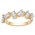 6 Stone Radiant Diamond Gold Band | 1.8 ct Online Sale