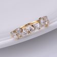 8 Stone Pear Shaped Diamond Gold Band | 0.8 ct For Cheap