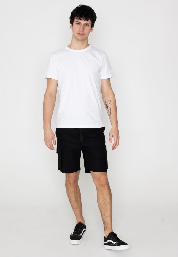 Only & Sons - Sinus 0019 Cot Lin Cargo Black - Shorts For Discount