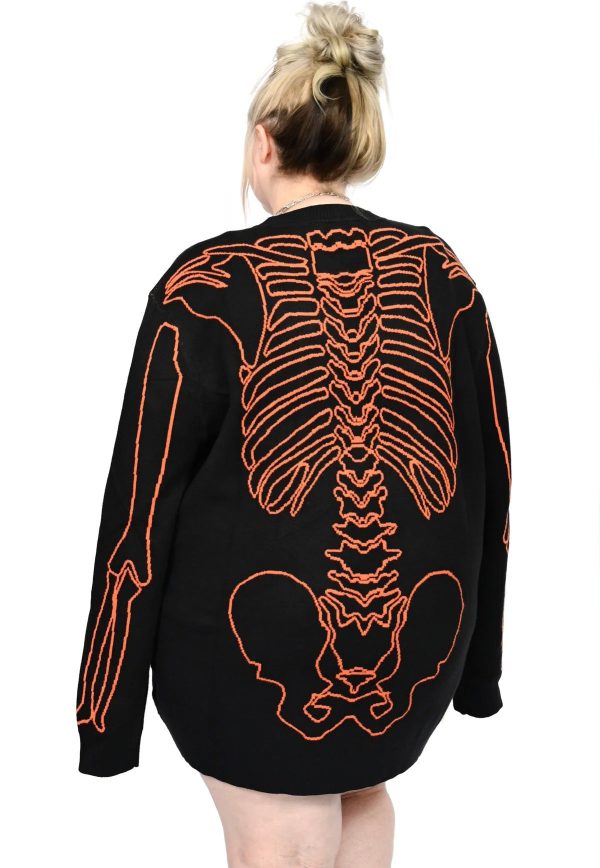 Foxblood - All Bones Skeleton Black Orange - Dress Fashion