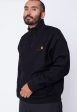 Carhartt WIP - Half Zip American Script Black - Pullover Online Sale