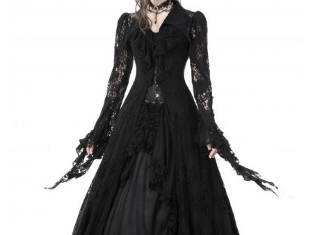 Dark in Love - Gothic Romantic Hollow Out Sexy Frilly Lace - Dress Online