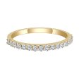 17 Stone Round Diamond Half Eternity Gold Band | 0.255 ct Fashion