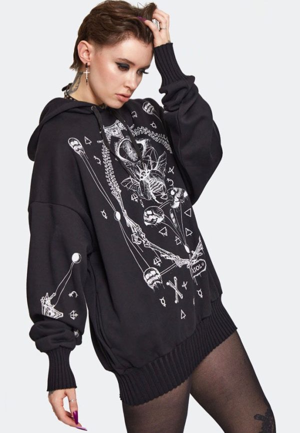 Jawbreaker - Vitriol Printed Oversized Black - Hoodie Online Sale