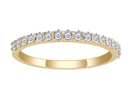 17 Stone Round Diamond Half Eternity Gold Band | 0.255 ct Fashion