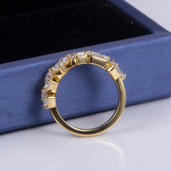 6 Stone Radiant Diamond Gold Band | 1.8 ct Online Sale