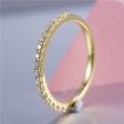 17 Stone Round Diamond Half Eternity Gold Band | 0.255 ct Fashion