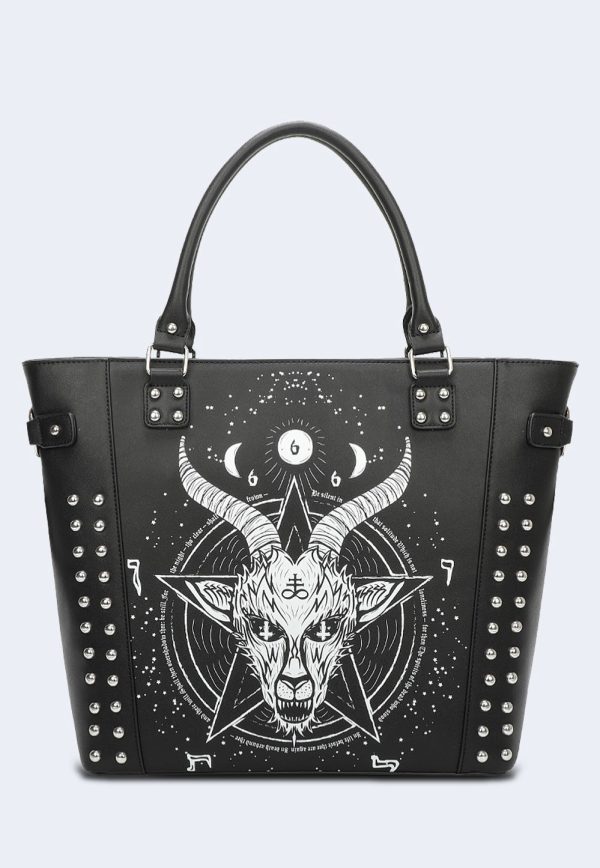 Jawbreaker - Demon Goat Print Shopper Black - Bag Discount