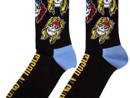 Guns N  Roses - Skulls Band - Socks on Sale